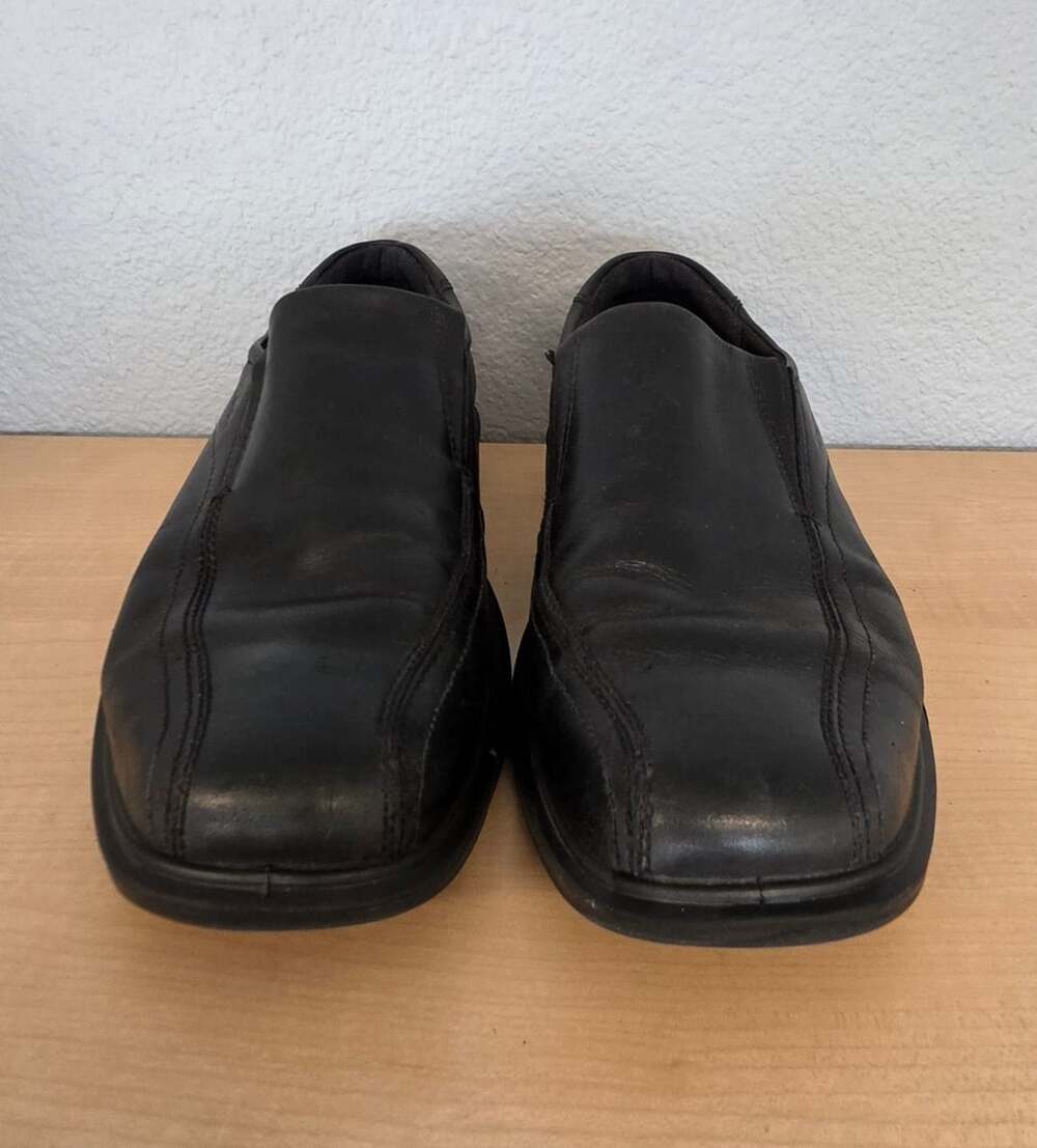 ECCO Mens New Jersey Slip On Loafers Size 8.5-9 US 42 EU Black Leather